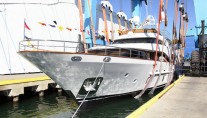 Tradition 105 yacht Serenity hits the water